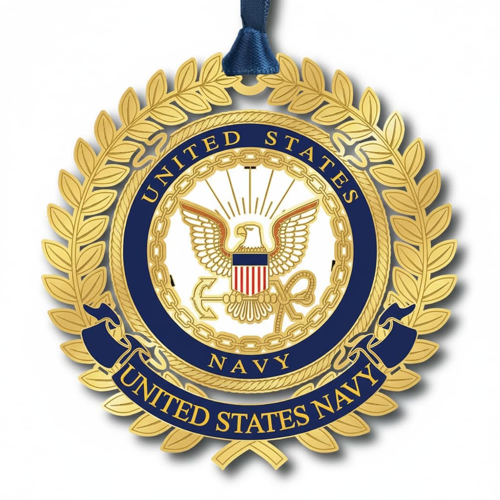 Beacon Design ChemArt United States Navy Logo Ornaments