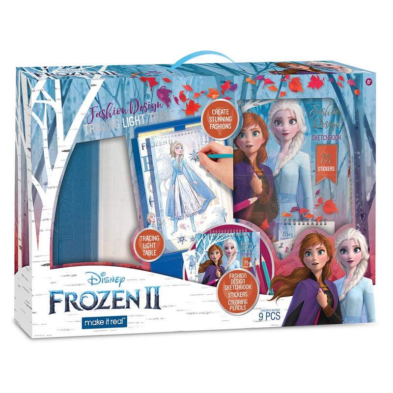 Make It Real 4254 Disney Frozen II-Fashion Design Tracing Light Table