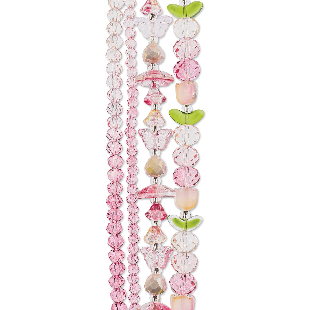 Crystal Lane Diy Craft Bead, Treehouse Mix, Pink Mix