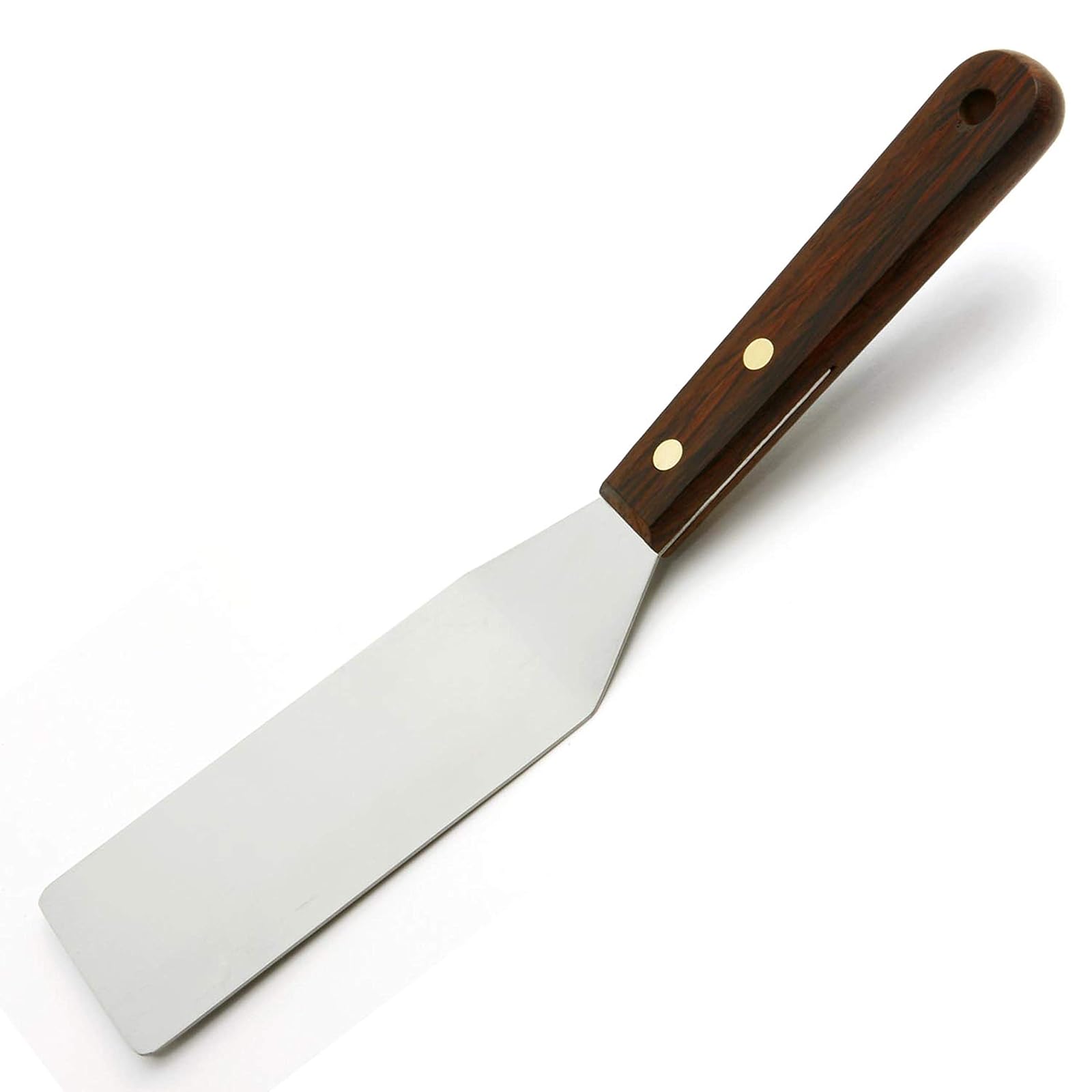 Norpro 1169 Stainless Steel Server/Spatula with Wood Handle, 10in/25.5cm, As Shown