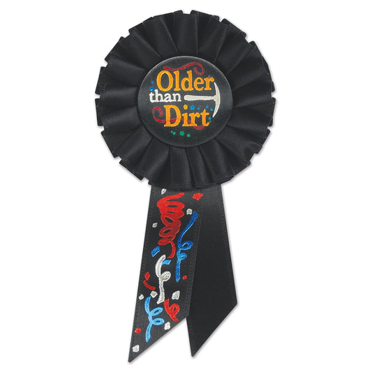 Beistle Older Than Dirt Rosette, 3-1/4-Inch by 6-1/2-Inch