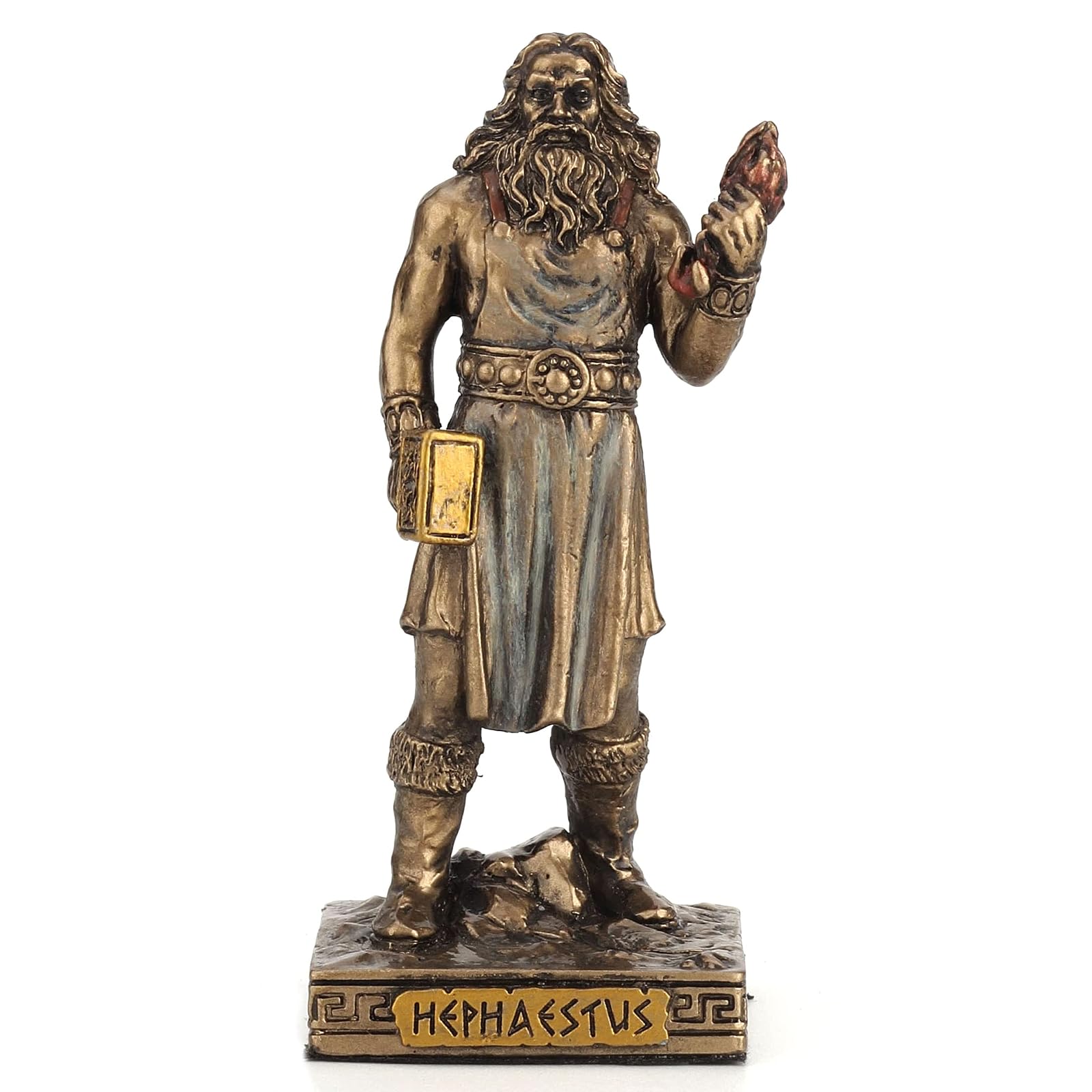 Unicorn Studio Veronese Design Hephaestus Resin Miniature Figurine Hand Painted Bronze Finish