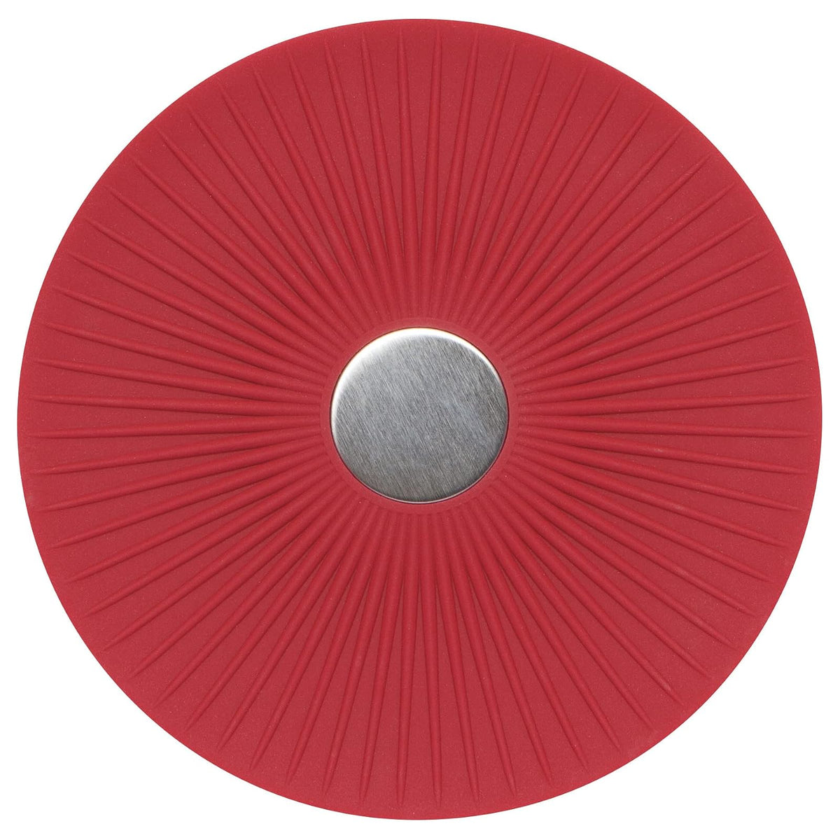 Now Designs Trivet, DIA6.75in, Carmine