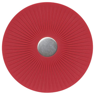 Now Designs Trivet, DIA6.75in, Carmine