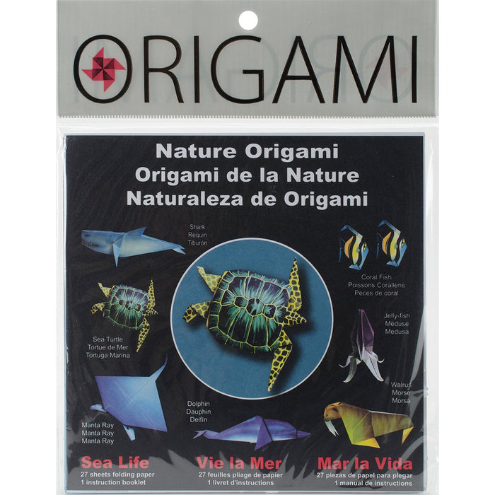 Yasutomo 4762 Fold EMS Origami Paper, Sea Life, 6 by 6-Inch, 27-Pack