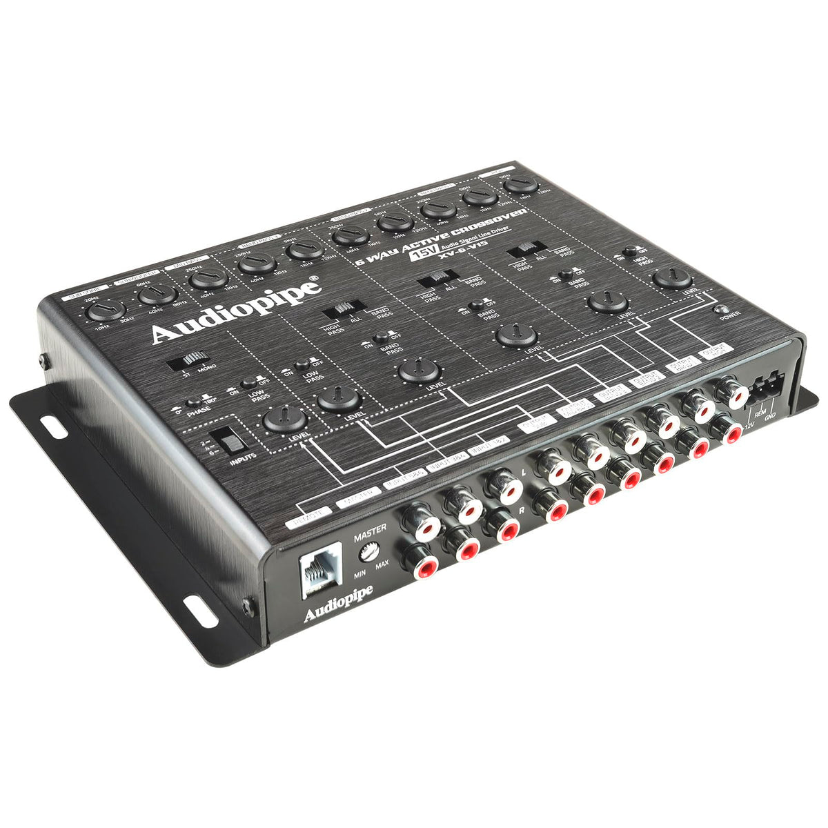 Audiopipe Electronic Component Amplifier, 6-Way, Black