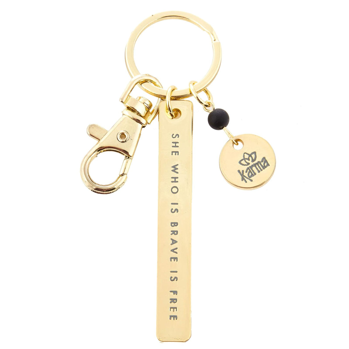 Karma Keychain, 2.75" x 0.38", Brave