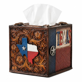 Comfy Hour Facial Tissue Holder, 12.1 Inch, Brown