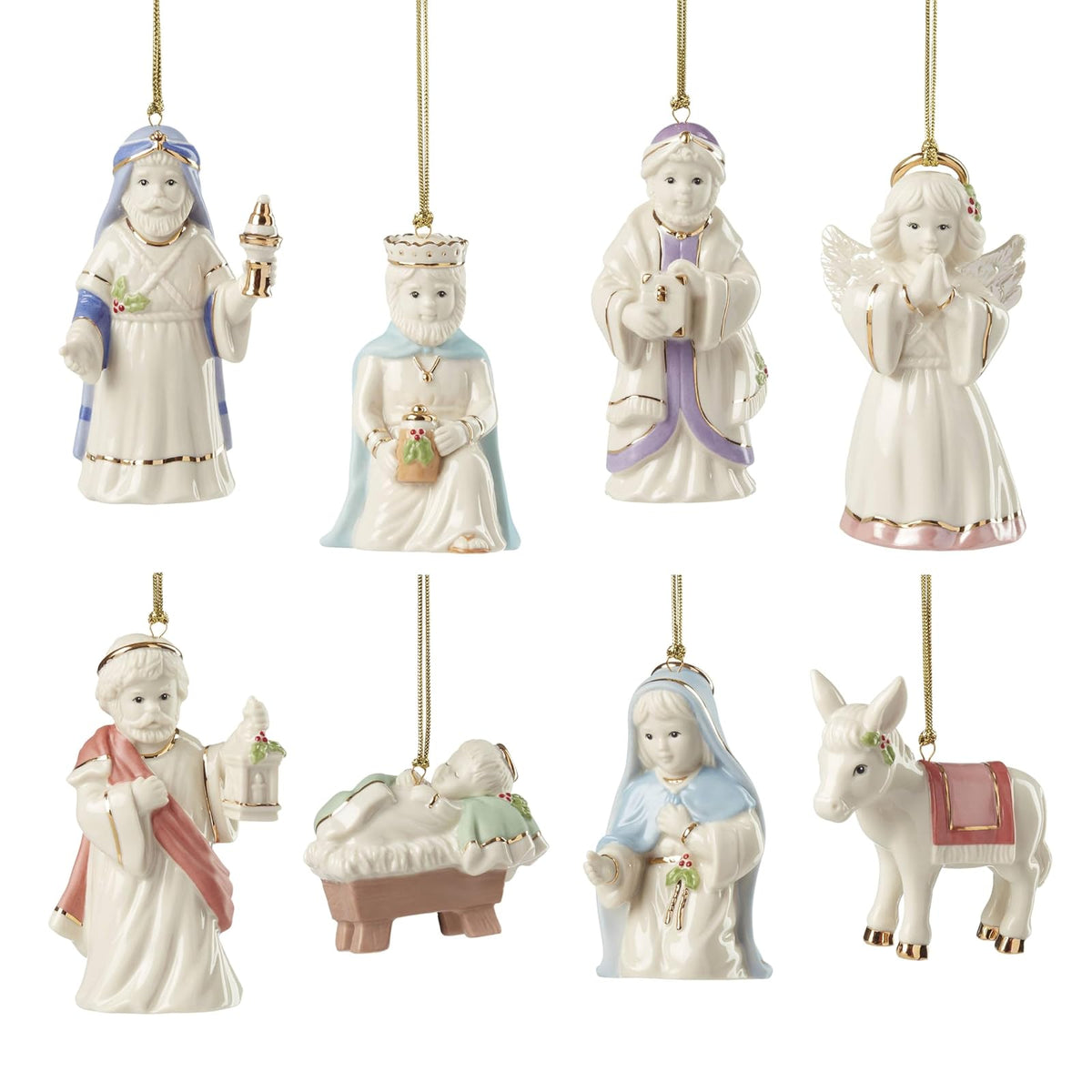 Lenox Hanging Ornament, 8 Count, Ivory