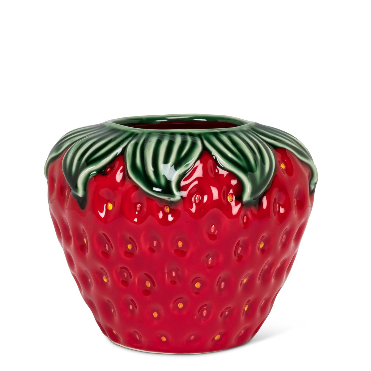 Abbott Collection Vase, 4.5"H, Green/Red
