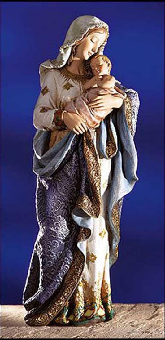 Creative Brands Religious 23 Inch Blessed Virgin Mary Madonna and Infant Jesus Christ Child Church Figure Statue