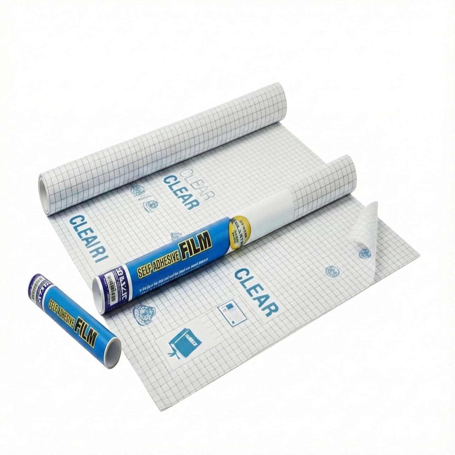 BAZIC 18" X 1.5 Yard (54") Clear Self Adhesive Book Cover, Covering Film Easy Peel Protective Liner for Books Papers Documents, Protect Against Water Tear Dust, Archival Safe, 1 Roll