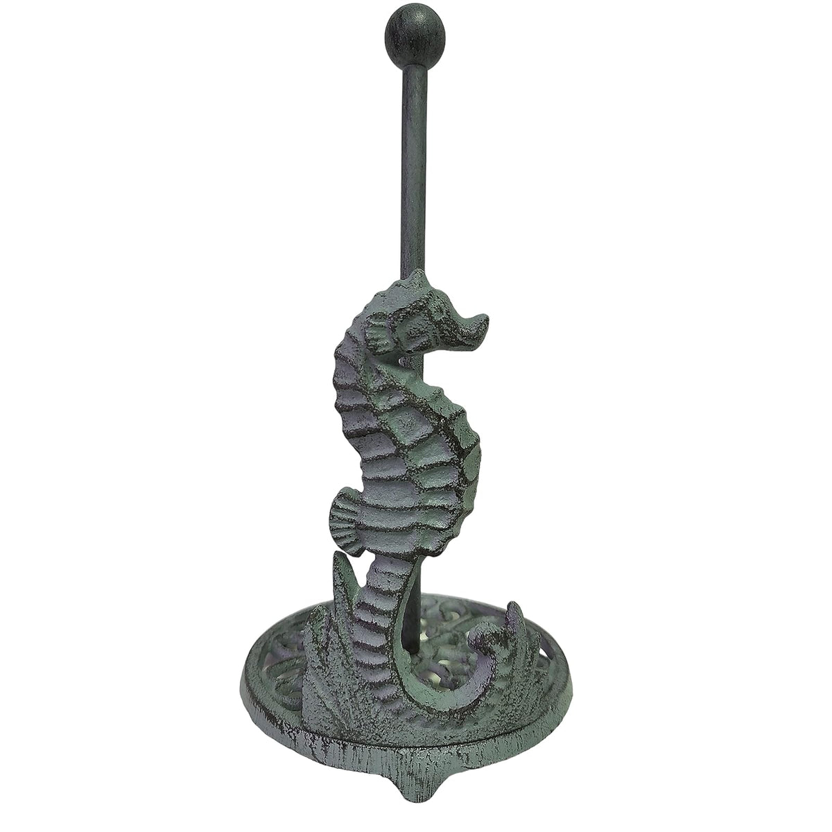 De Leon Collections Paper Towel Holder, 13"H x 6.7"W x 6.7"D, Seafoam Green