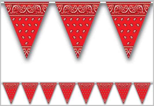 Beistle Bandana Pennant Banner Party Accessory (1 count) (1/Pkg)