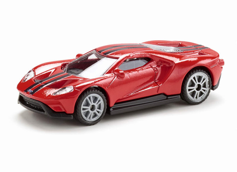 siku 1526, Ford GT Classic Sports Car, Metal/Plastic, Red, Compatible with Other siku Models of The Same Scale