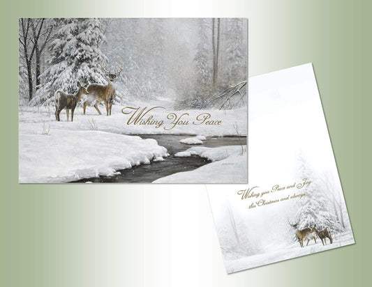 LPG Greetings Performing Arts Full Color Inside Deer Stream Stationery Paper, 52681-18
