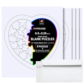 Hygloss Puzzles, 8 Puzzles, White