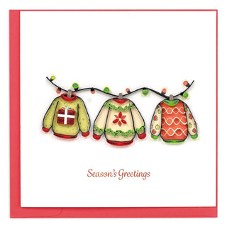 Quilling Card Greeting Card, 6 x 6 inches, Multi