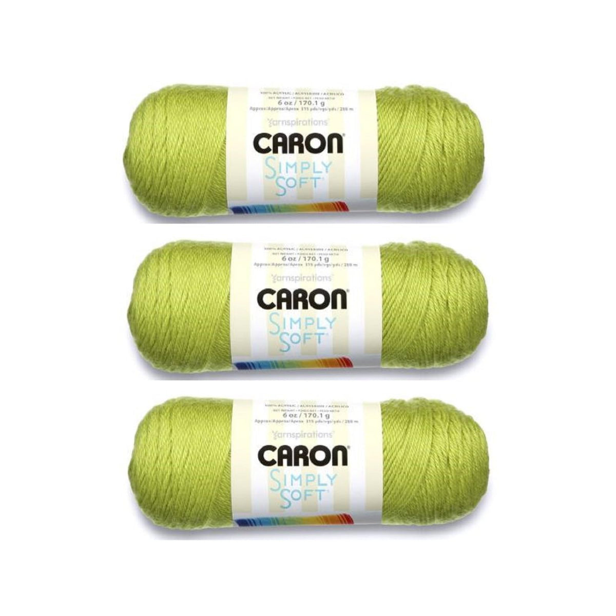 Caron Yarn, Medium Weight #4, Chartreuse