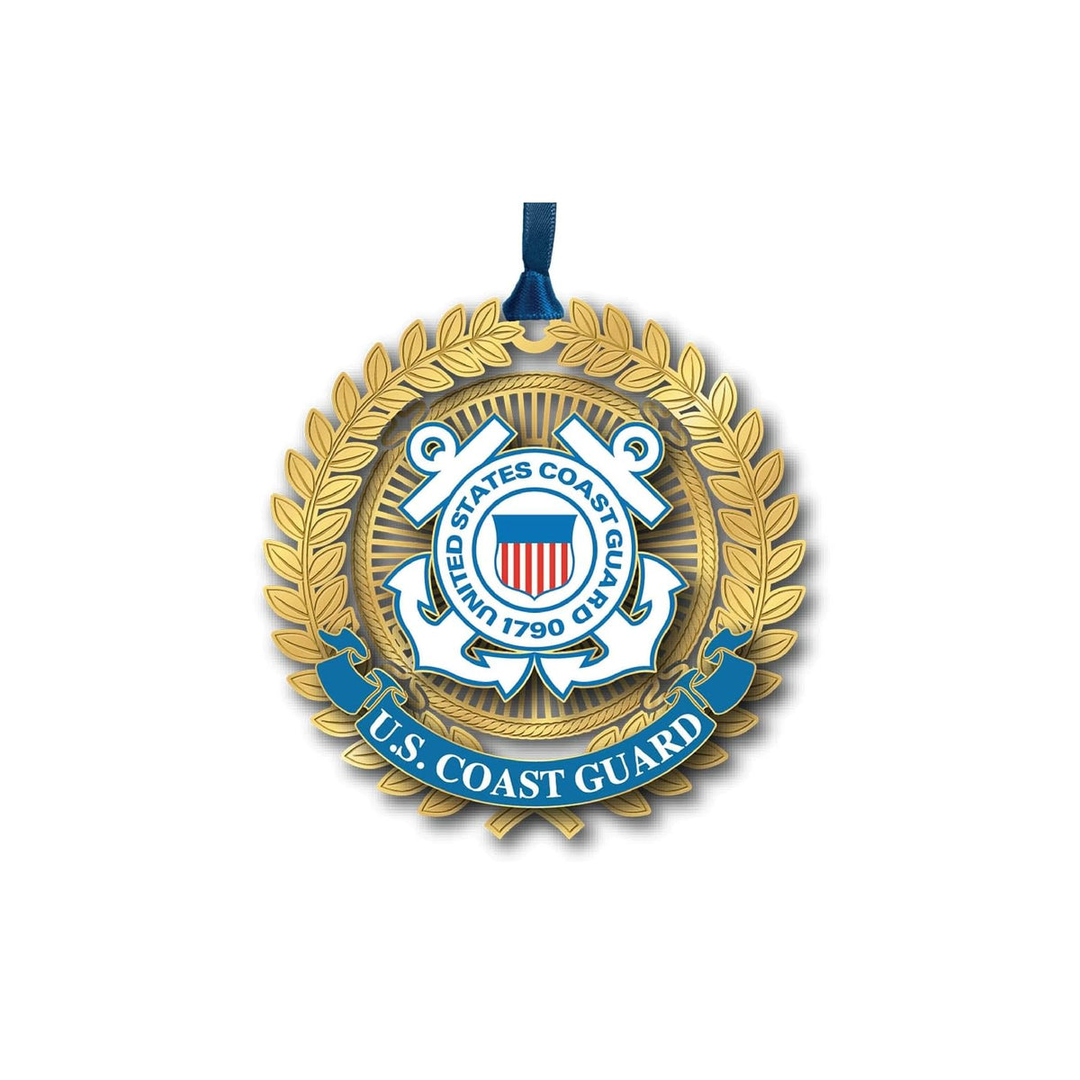 Beacon Design Hanging Ornament, 3 oz, U.s. Coast Guard Logo