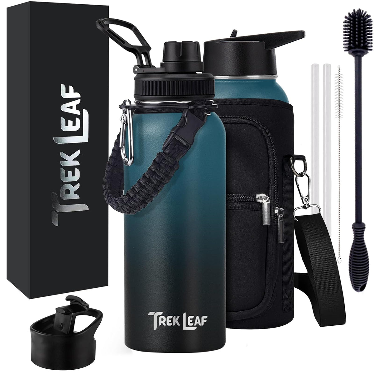 Trek Leaf Bottle, 32 Ounces, Cascade Shadow