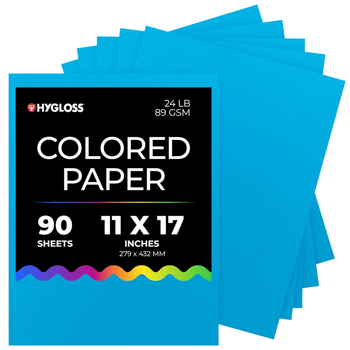 Hygloss Print Copy Paper, 11 x 17 Inch, Dark Blue