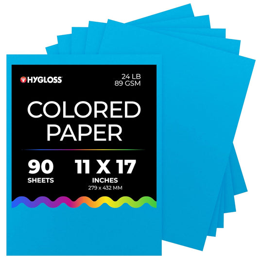 Hygloss Print Copy Paper, 11 x 17 Inch, Dark Blue