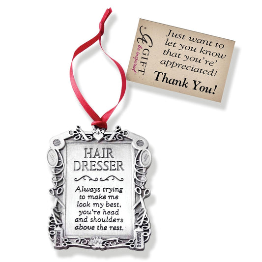 Cathedral Art CO766 Hair Dresser Occupation Ornament, 2-1/4-Inch