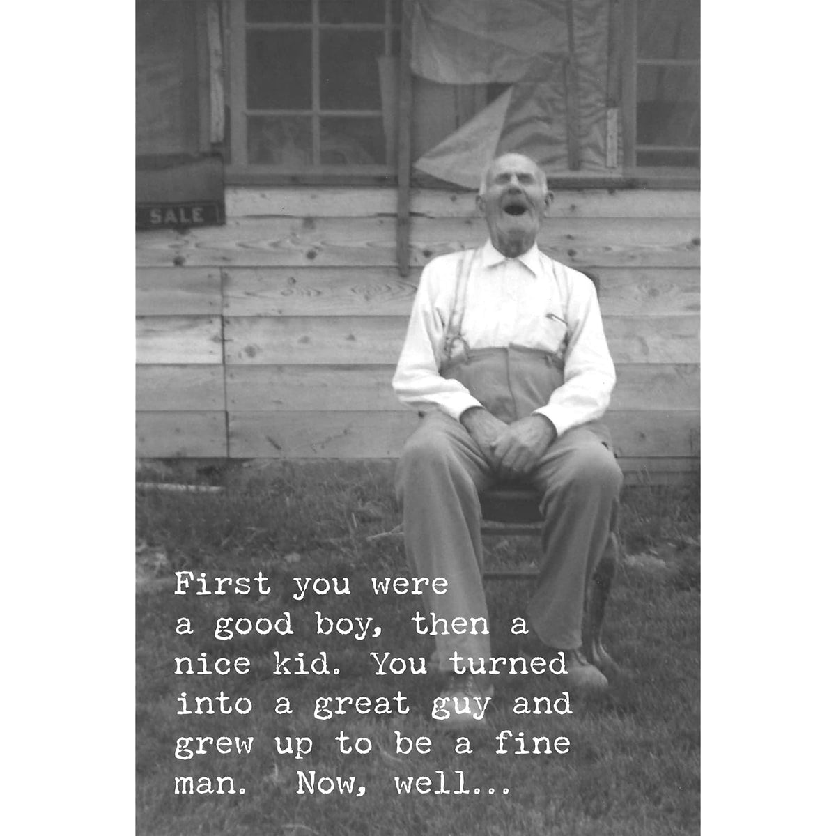 Primitives by Kathy Greeting Card, 4.75" Width x 7" Height, Black, White