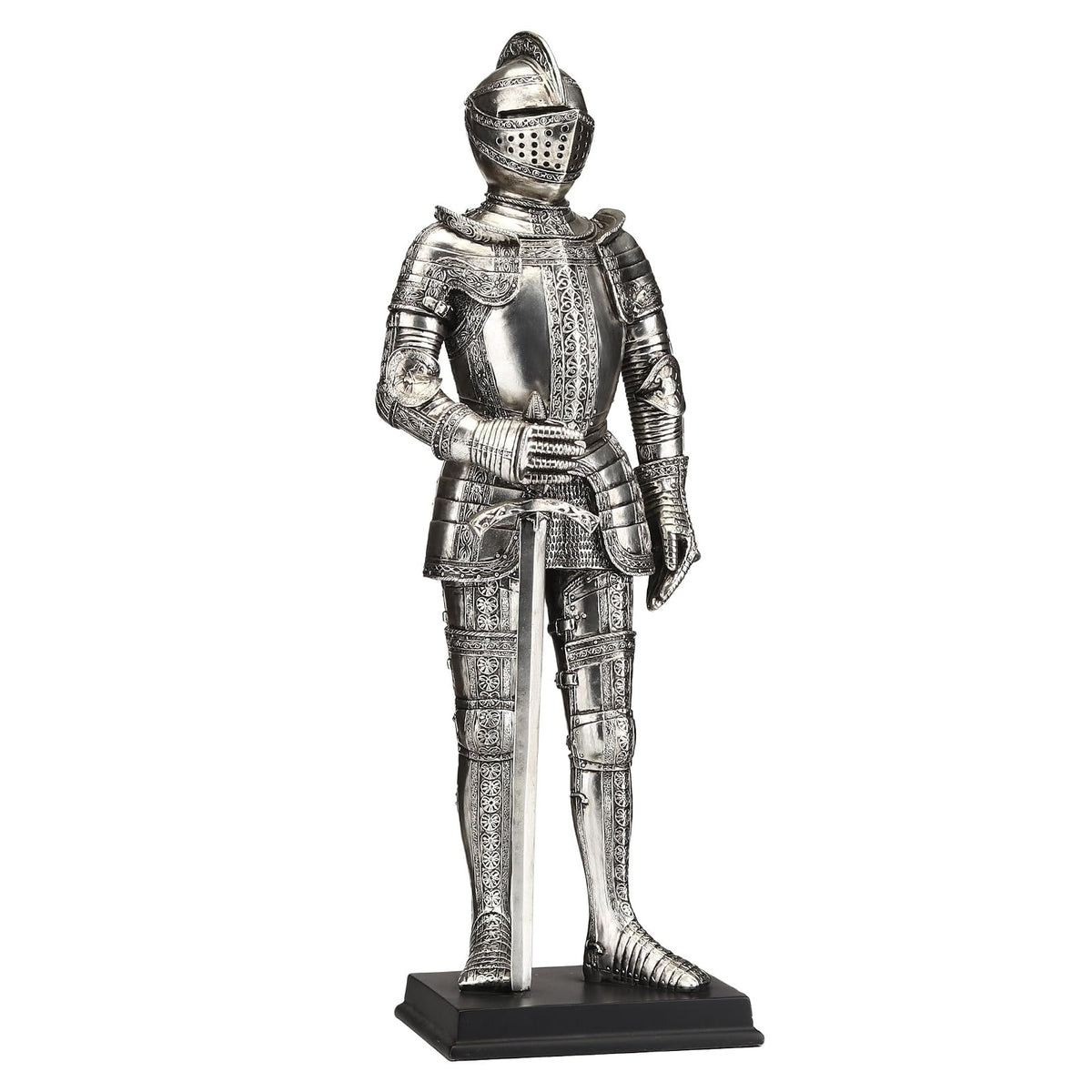 Veronese Design Figurine, 13" Hight. Base: 4 1/8" x 3 1/4", Silver