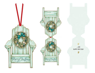 LPG Greetings Performing Arts Hangable Ornament Card Adirondack Chair Ornament Stationery Paper, 69015-12