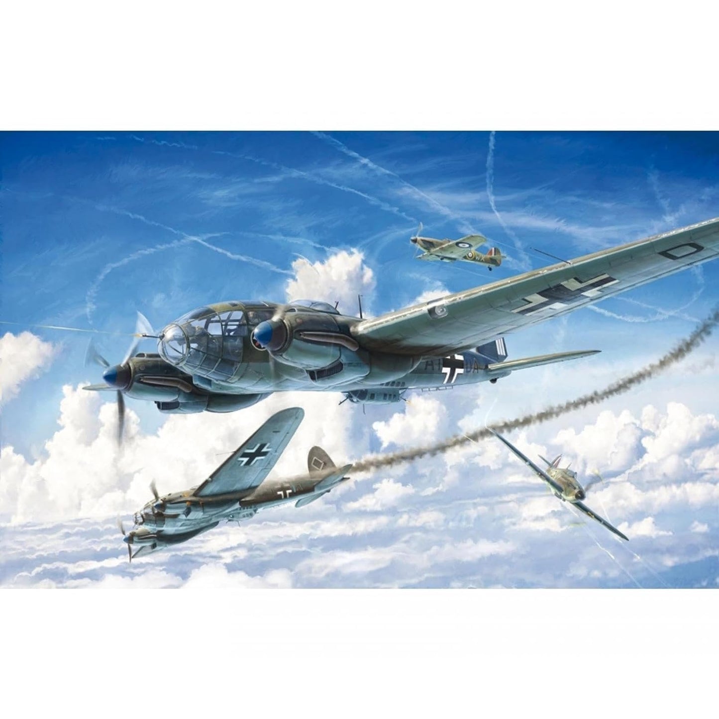 MRC Italeri 1436S 1:72 Heinkel HE-111H-6, Faithful Replica, Model Making, Crafts, Hobbies, Gluing, Plastic Construction kit, Assembly