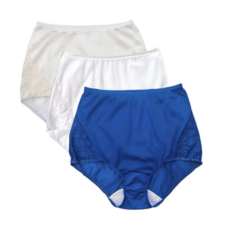 Shadowline Underpants, 10, Ivory/White/Navy
