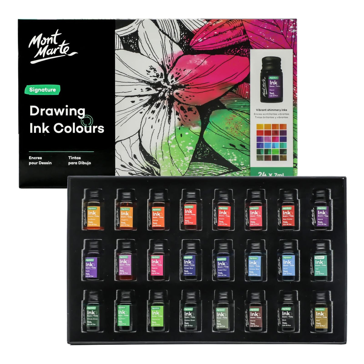 Mont Marte Liquid Ink, 7ml, Multi-coloured