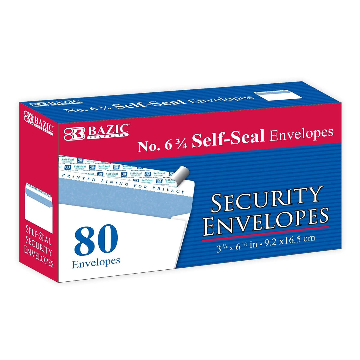 BAZIC PRODUCTS Office Products, 1-Pack, #6 3/4 (80-count)