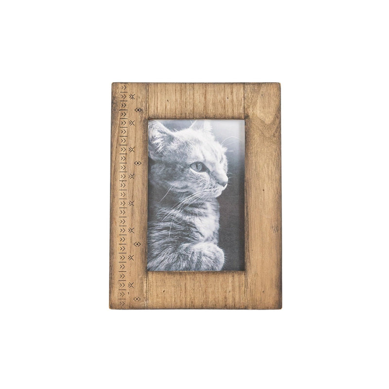 Foreside Home & Garden 4x6 Inch Rustic Southwest Picture Frame Wood, MDF & Glass