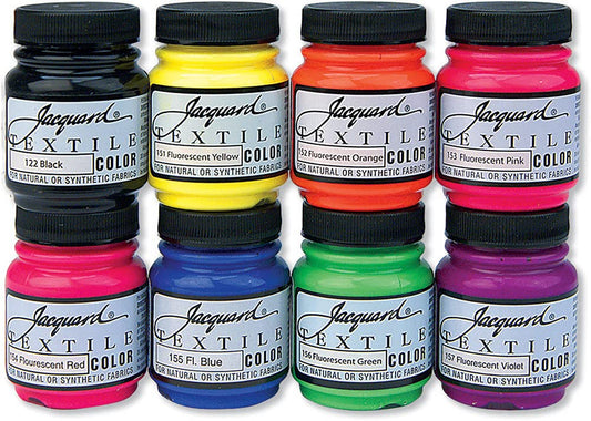Jacquard Textile 8 Fluorescent Color Set
