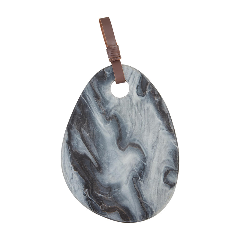 Mud Pie Gray Organic Marble Board; 9 3/4" x 13 1/2"