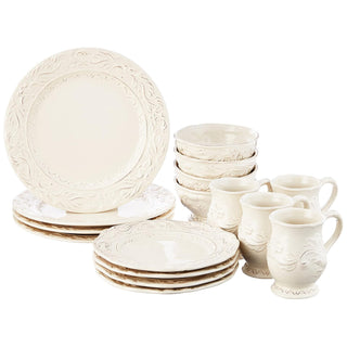 Certified International Dishware Place Setting, Service for 4, Ivory