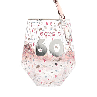 Pavilion Gift Company Drinking Cup, 16 Ounces, Silver, pink, and blue