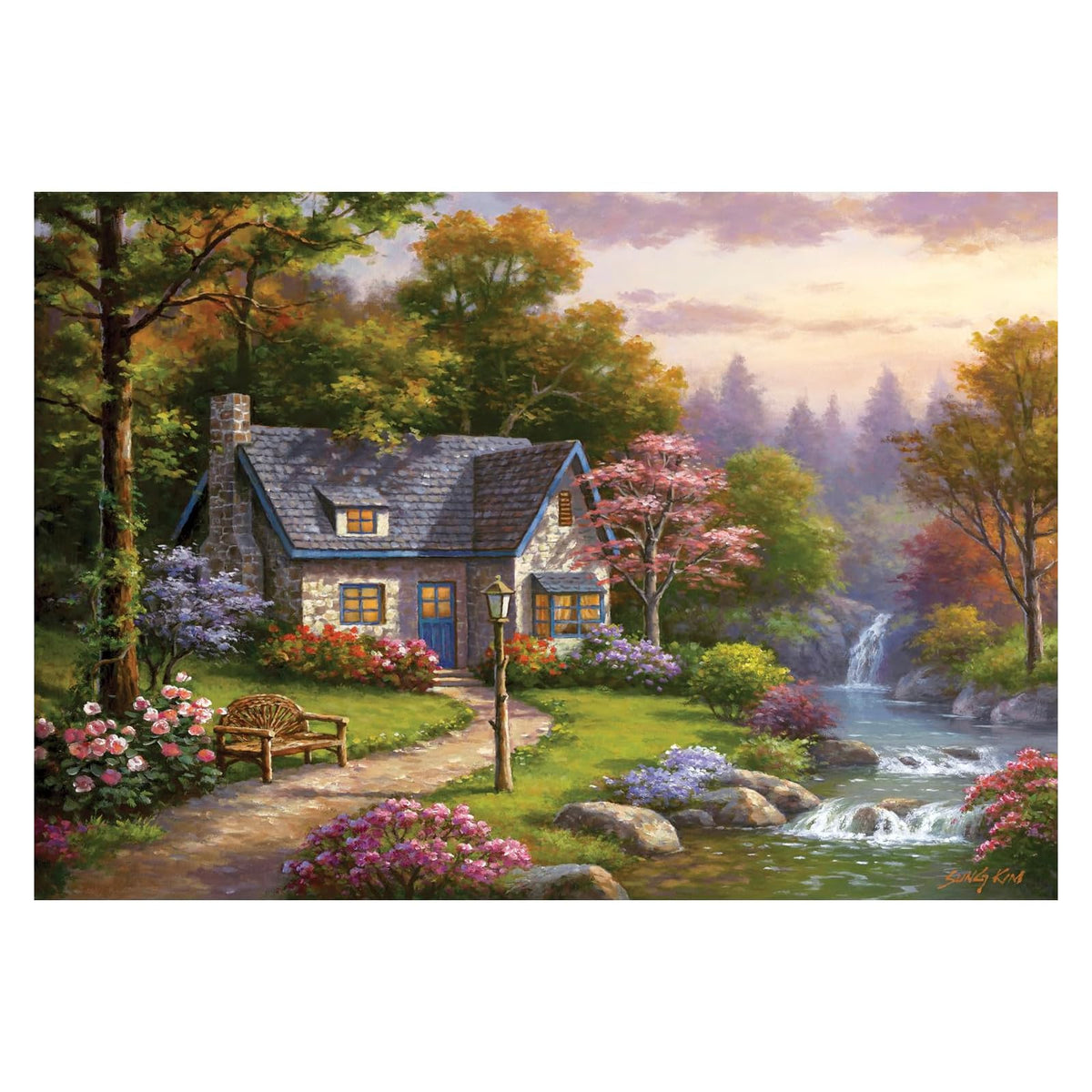 Anatolian Puzzles, 37.8x26 inches, Stonybrook Falls Cottage