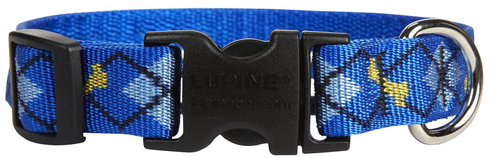 LupinePet Originals 3/4" Dapper Dog 13-22" Adjustable Collar for Medium and Larger Dogs