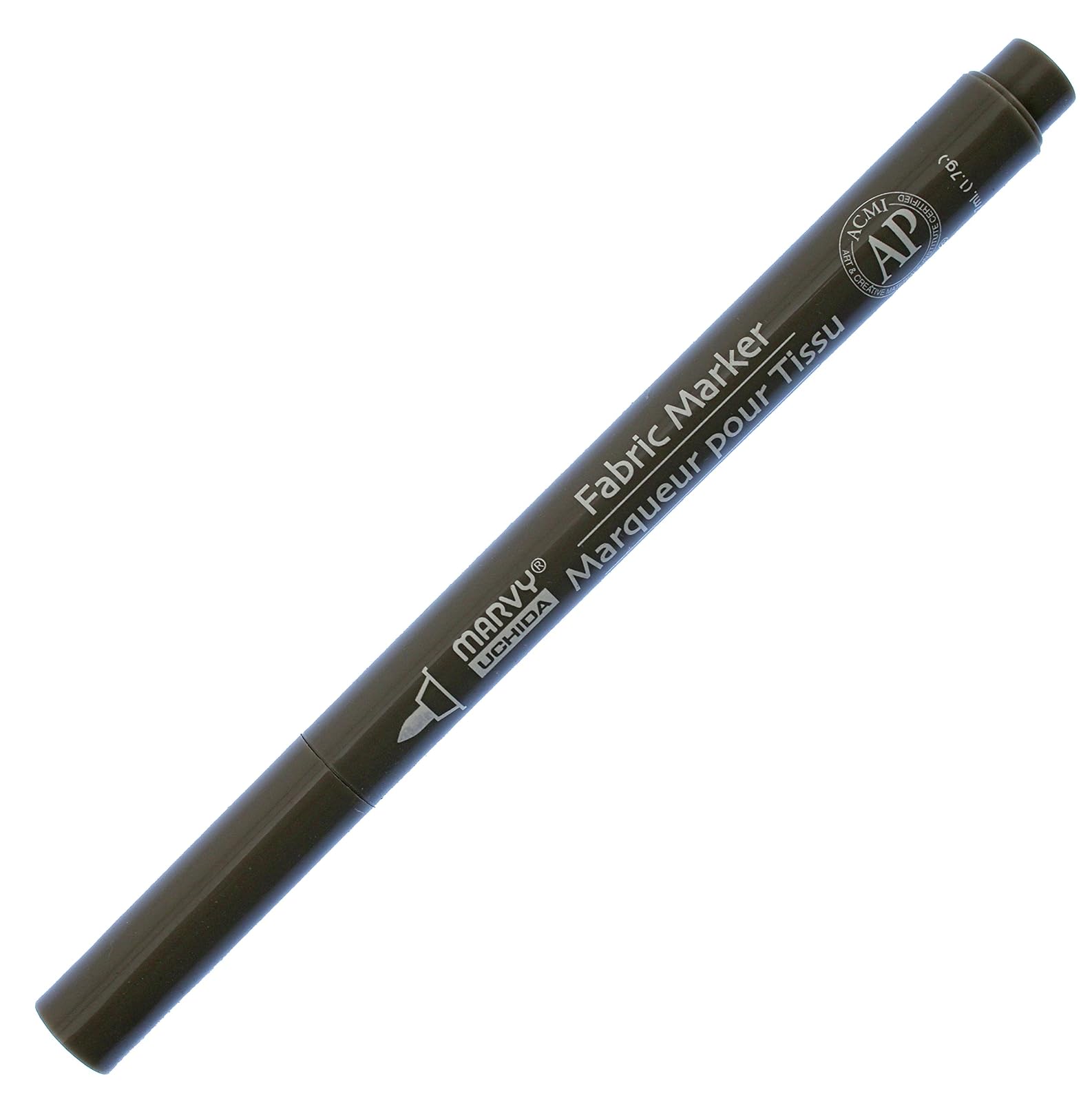 Uchida 522-C-12 Marvy Fine Point Fabric Marker, Gray