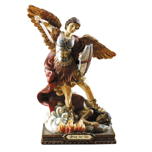 Autom Figurine, 8.5" Tall, Saint Michael