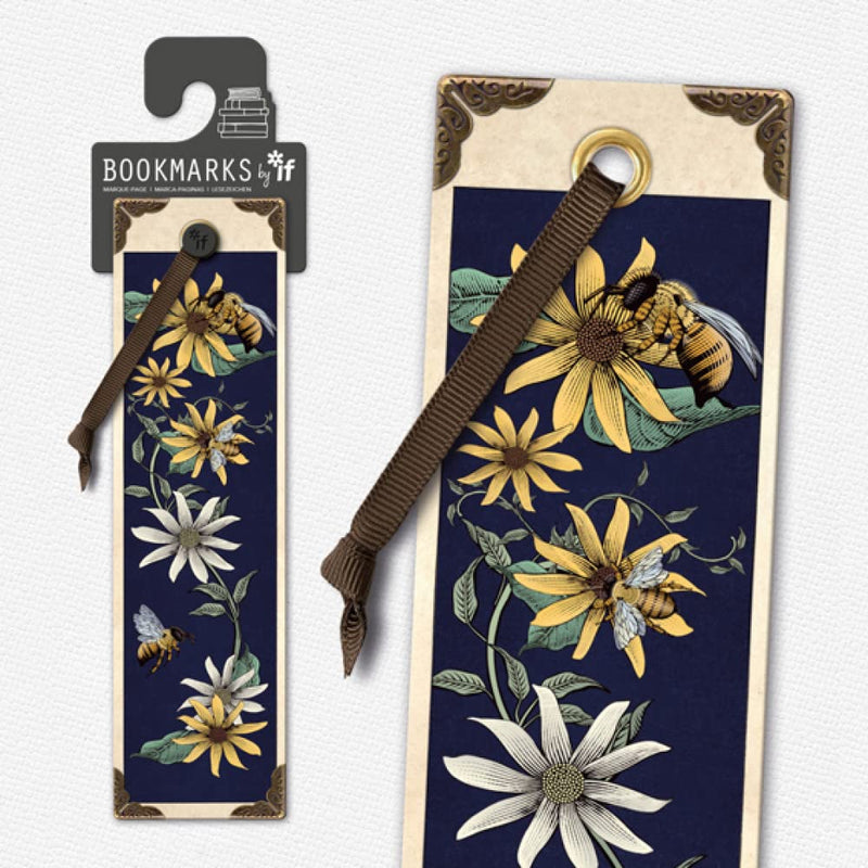 Vintage Bookmarks - Bees & Flowers