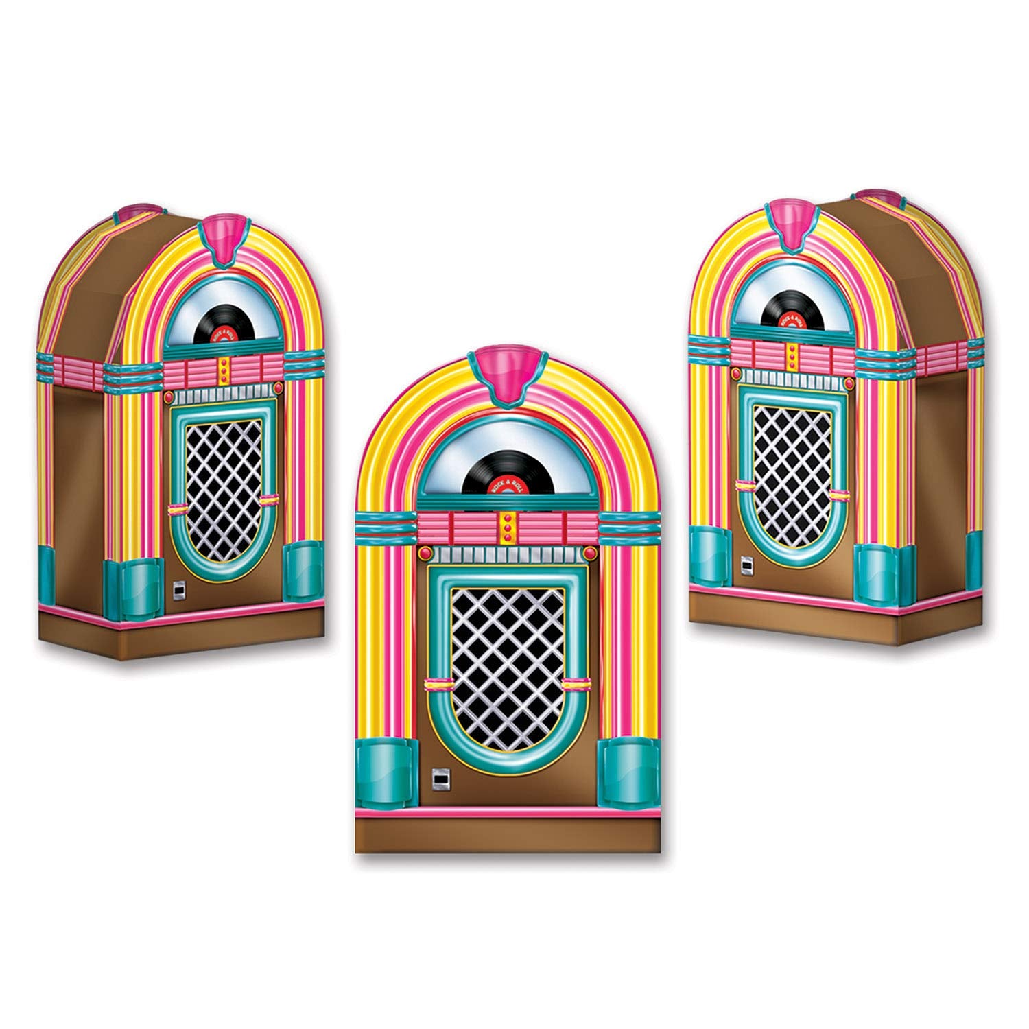 Beistle 54125 Favor Boxes, 3 Pcs, Multicolored