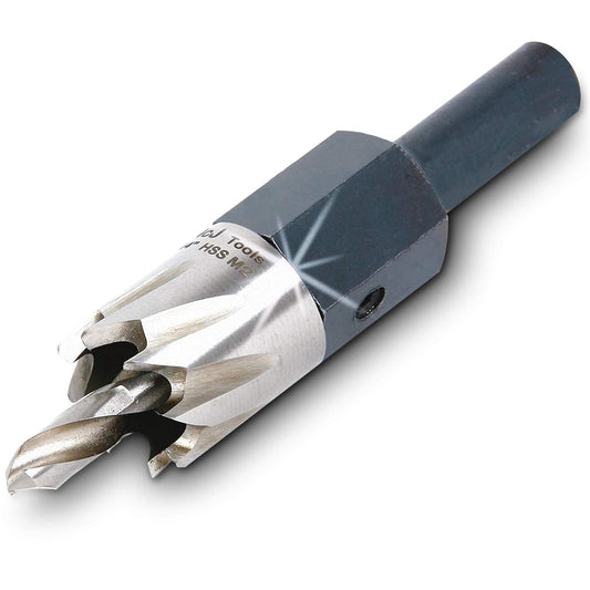 McJ Tools 20mm HSS M2 Drill Bit Hole Saw for Metal, Steel, Iron, Alloy, Ideal for Electricians, Plumbers, DIYs, Metal Professionals