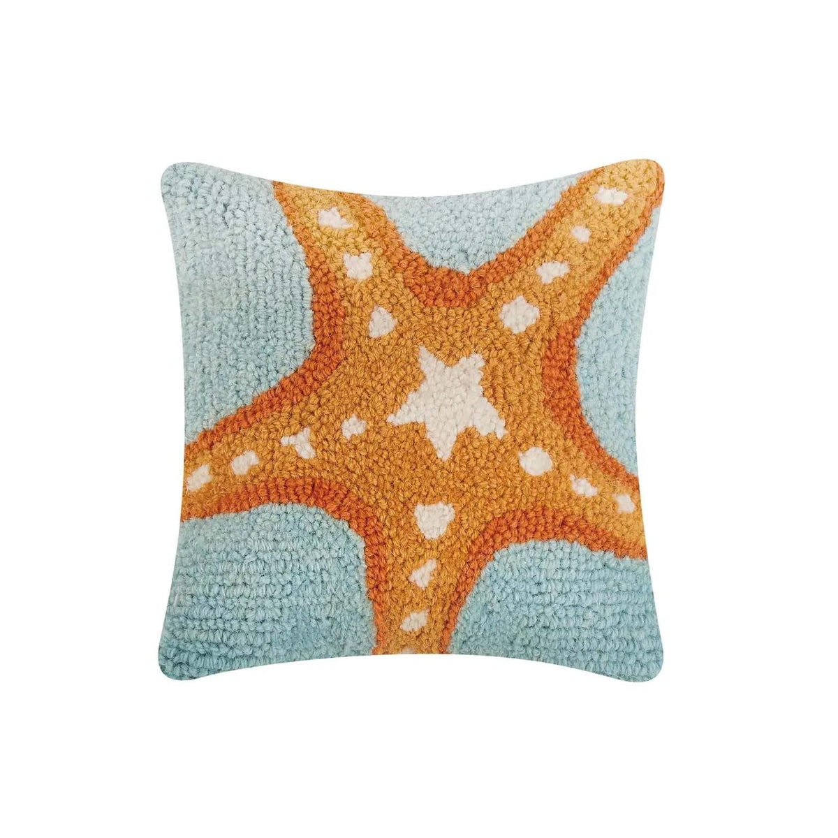 Peking Handicraft Pillow, 10 inches x 10 inches, Blue