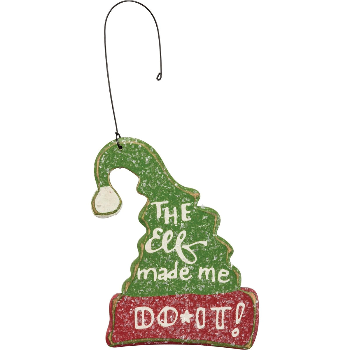 Primitives by Kathy Hanging Ornament, Green, Classic