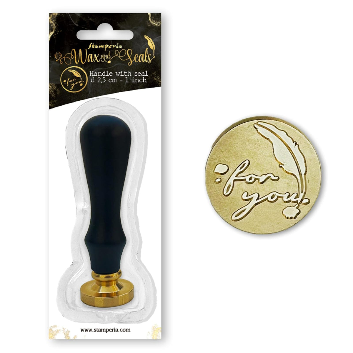 Stamperia Art And Craft Supply, 9.4 x 2.5x 2.5 cm, Black/Gold